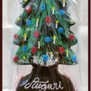 Albero di Natale 1.6 kg cioccolato fondente decorato a mano SOLO RITIRO IN NEGOZIO