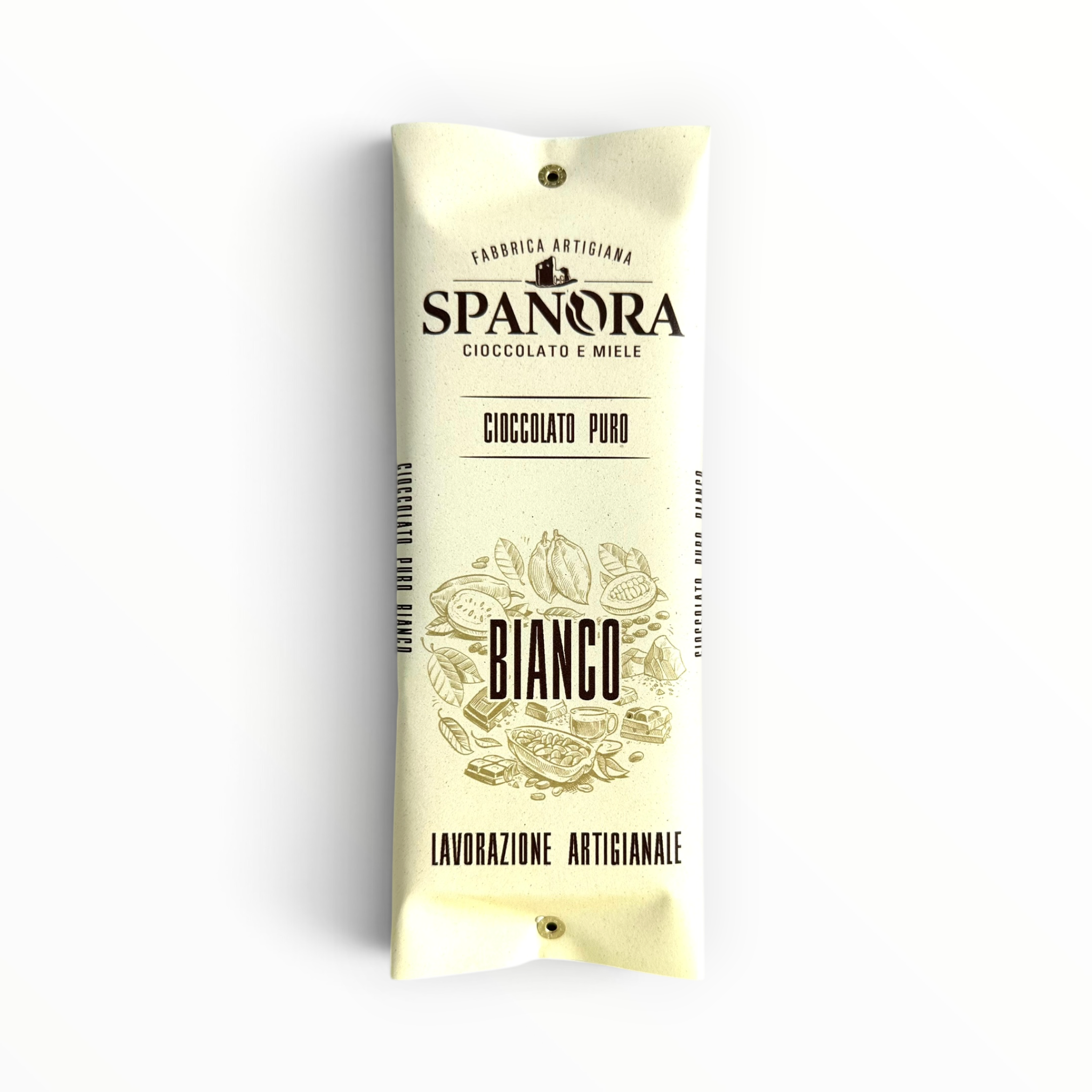 Tavoletta di puro cioccolato bianco al miele 100g