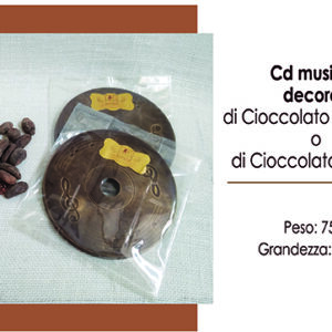 CD musicale in cioccolato al latte e miele 75 g