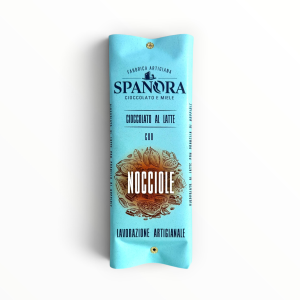 Tavoletta di cioccolato al latte SPANORA con nocciole romane 100g