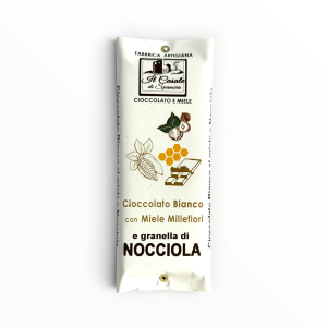 Tavoletta cioccolato Bianco con Nocciole Tonda Gentile Romana Spanora 100 g