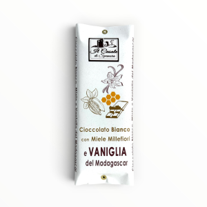 Tavoletta dicioccolato bianco con vaniglia del Madagascar Spanora