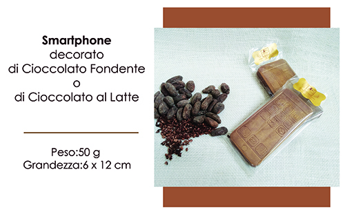 Smartphone in cioccolato FONDENTE al miele 50 g
