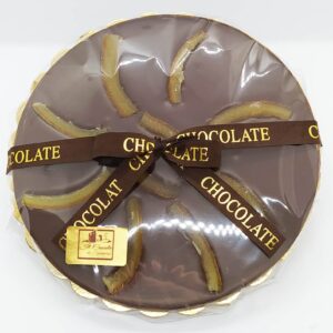 Tortina di cioccolato Fondente al miele variegata arance candite italiane 250 g