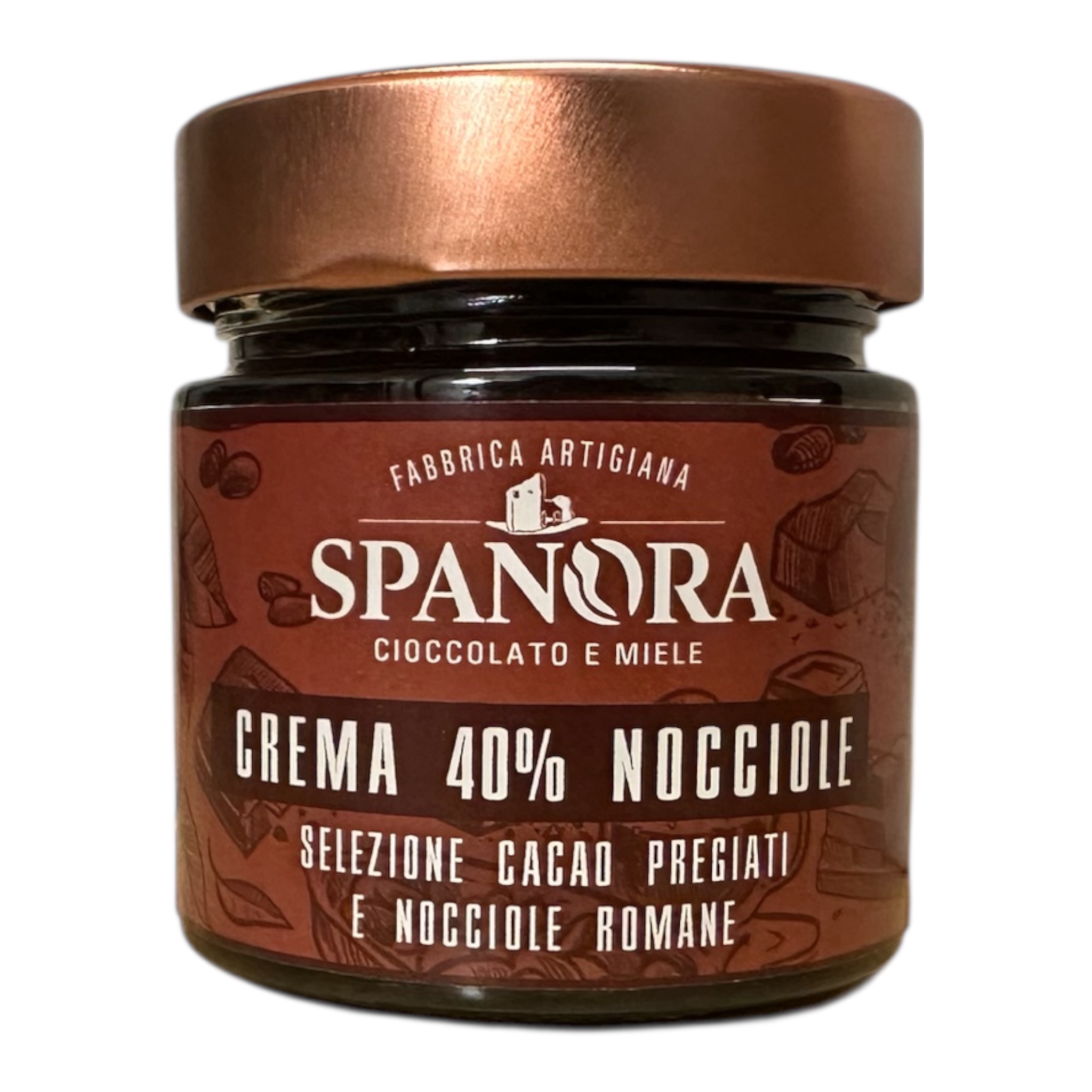 Crema Cacao e nocciole EXTRA NOCCIOLA - ARTIGIANALE CON NOCCIOLE ITALIANE 250g