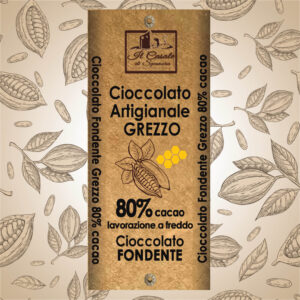 Tavoletta di cioccolato fondente Grezzo 70% cacao 40 g
