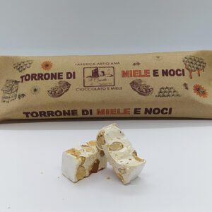 Torrone artigianale di solo miele italiano e noci 200 g