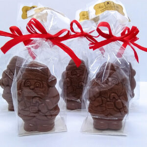 Set pupazzi di natale appendibili 5 x 50g  Babbo Natale cioccolato al latte e miele