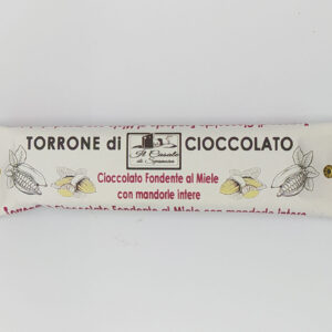 Torrone di cioccolato fondente al miele e mandorle italiane 115 g Il Casale di Spanora