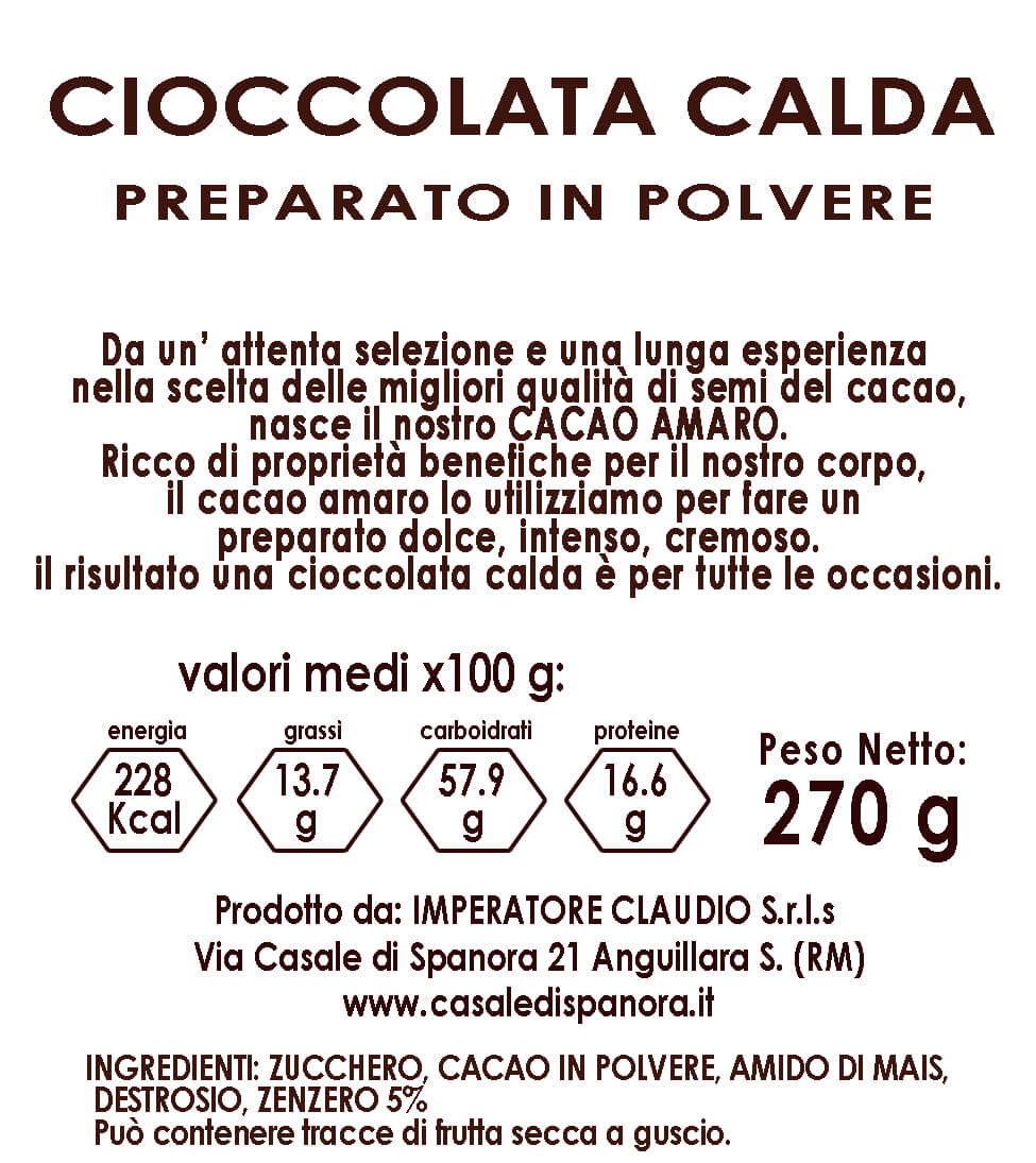 Cioccolata calda alta qualità gusto ZENZERO - preparato in polvere 210 g - immagine 4