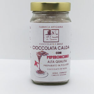 Cioccolata calda alta qualità gusto PEPERONCINO - preparato in polvere 210 g
