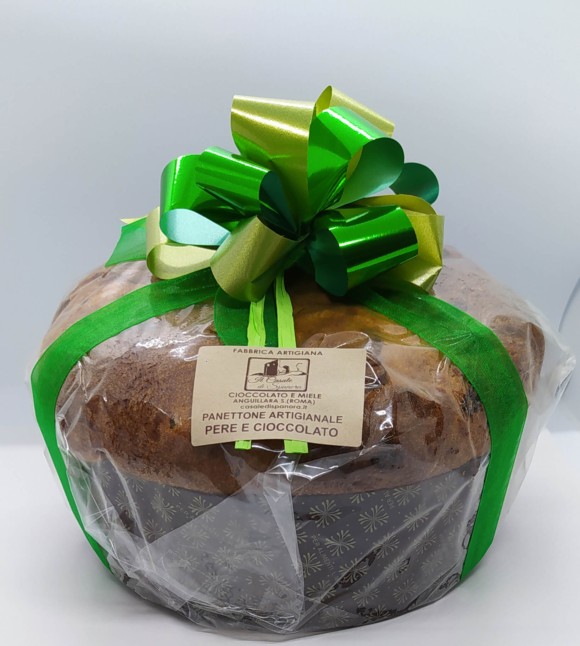 Panettone pere e cioccolato artigianale "Il Casale di Spanora" 1 Kg