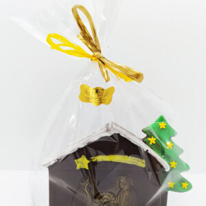 Presepe di cioccolato al latte decorato a mano 240g