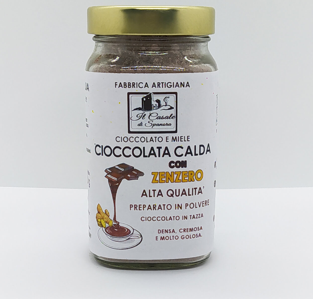 Cioccolata calda alta qualità gusto ZENZERO - preparato in polvere 210 g