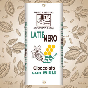 Tavoletta di cioccolato LATTE NERO al miele 100 g