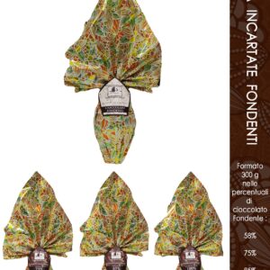 Uovo di Pasqua Fondente 75% cacao | GRANDE 300gr | SORPRESA | Cioccolato Artigianale Italiano alta qualità