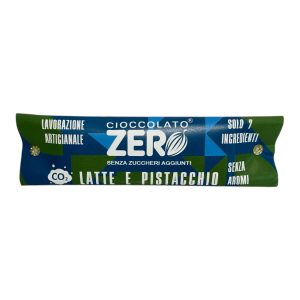 Tavoletta di cioccolato al Latte con Pistacchi Italiani Senza Zuccheri Aggiunti – 40g