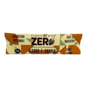 Tavoletta di Cioccolato Bianco con Nocciole Italiane Senza Zuccheri Aggiunti – 40g