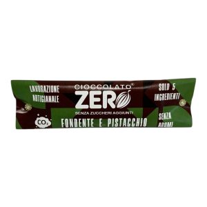 Tavoletta di cioccolato Fondente con Pistacchi Italiani Senza Zuccheri Aggiunti – 40g