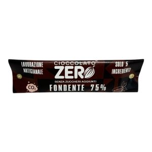 Tavoletta di Cioccolato Fondente 75% Cacao Senza Zuccheri Aggiunti – 40g