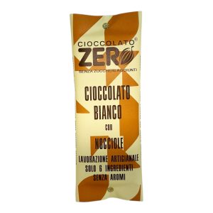 Tavoletta di Cioccolato Bianco con Nocciole Italiane Senza Zuccheri Aggiunti – 100g