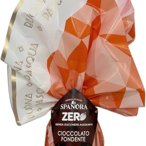 Uovo di Pasqua Cioccolato | ZERO ZUCCHERI AGGIUNTI | CIOCCOLATO FONDENTE ARTIGIANALE ITALIANO 300 g