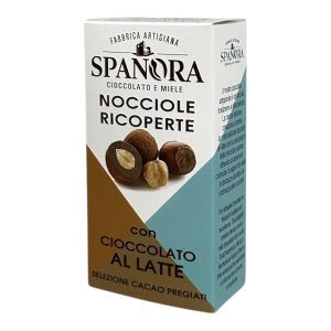 Dragées artigianali di nocciole italiane ricoperte cioccolato al latte  70 g